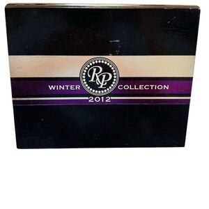 Rocky Patel Winter Collection Wooden Robusto Cigar Box EMPTY Black & Purple 2012